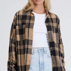 PacSun yellow and black flannel